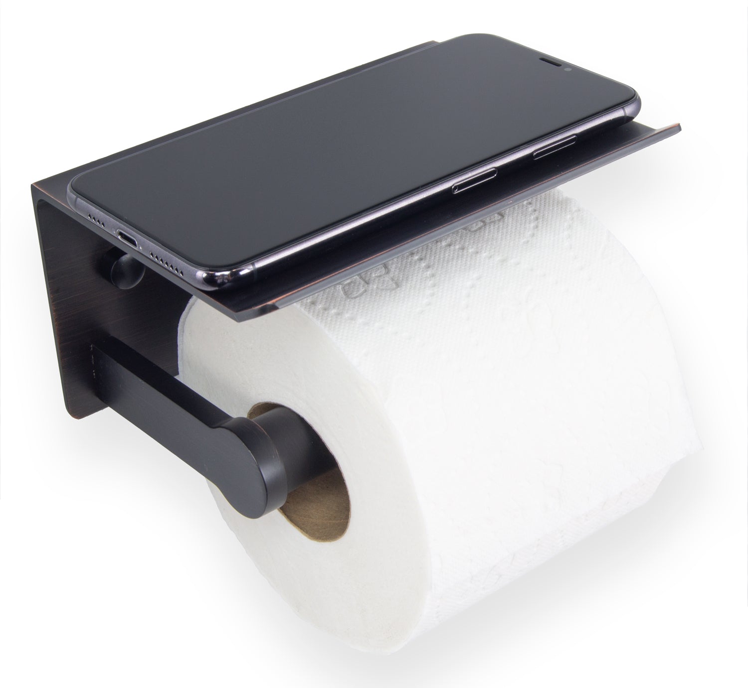 Toilet Paper Holder Cell Phone Shelf