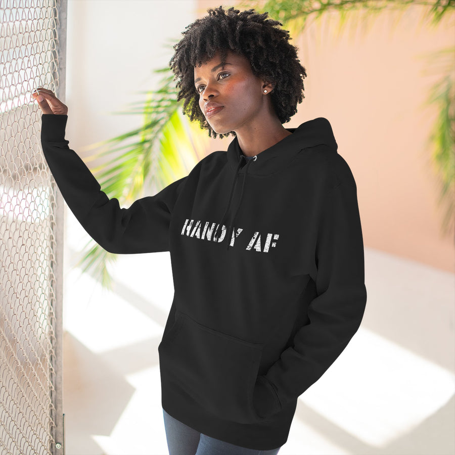 Handy AF Hoodie - Cozy Fleece Sweatshirt for DIY Enthusiasts