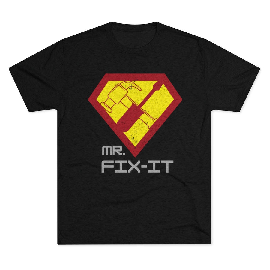 Mr Fixit Super Hero Tri-Blend Crew Tee
