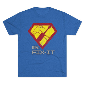 Mr Fixit Super Hero Tri-Blend Crew Tee
