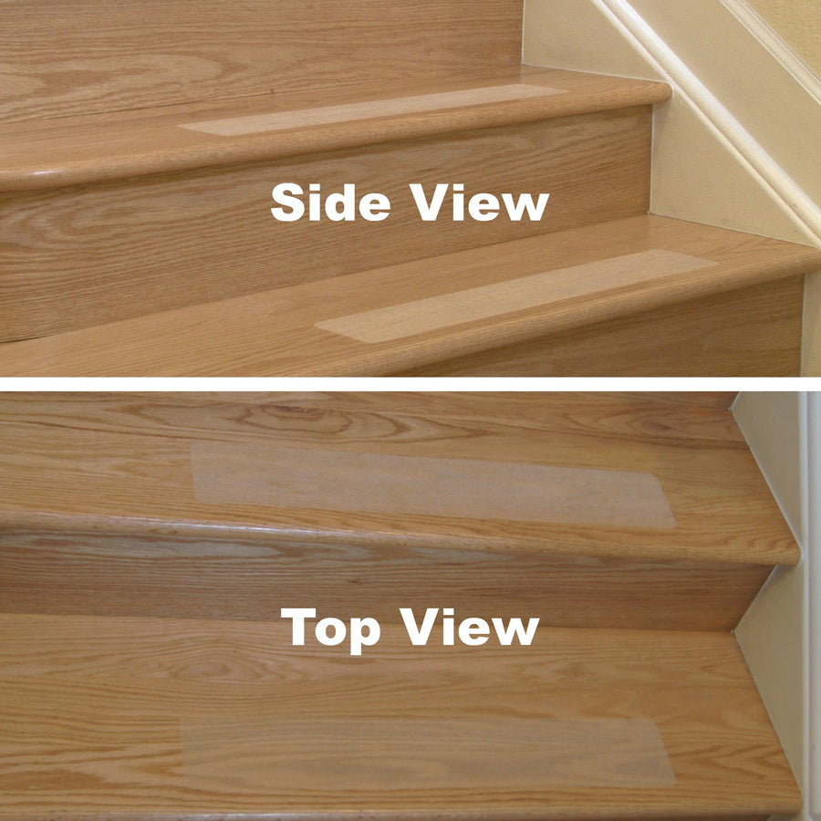 Anti Slip Stair Treads with Superior Grip - Black, Brown, Grey and Clear