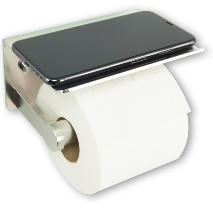 APL Toilet Paper Holder with Phone Storage Shelf — Tools and Toys